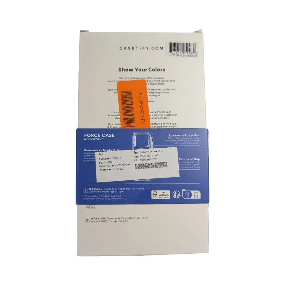 Casetify important notes
